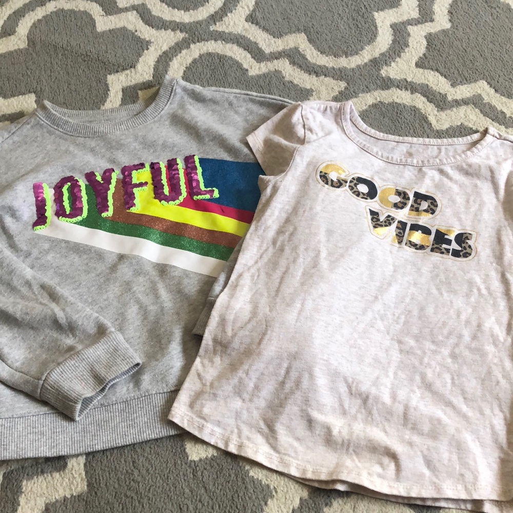 Lot of two Size Small 6-6x Wonder Nation Kids Tops